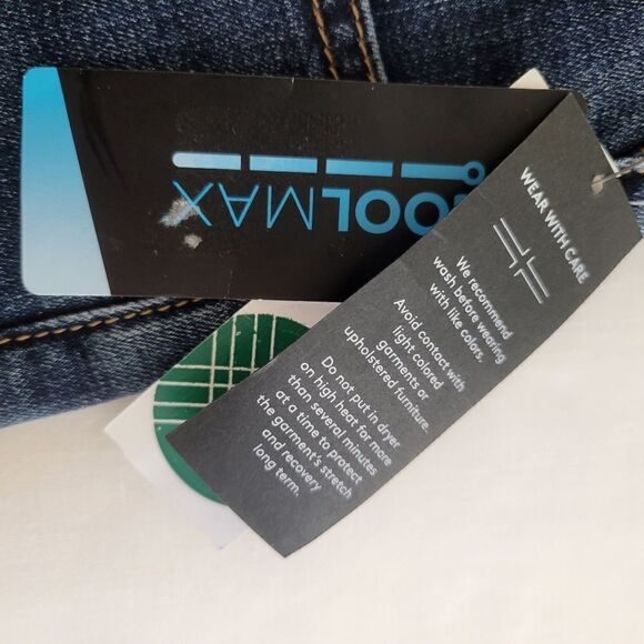 $119 NEW LIVERPOOL Kingston Modern Straight Leg INDIGO Cool Max Jeans 32 NWT - Picture 11 of 11